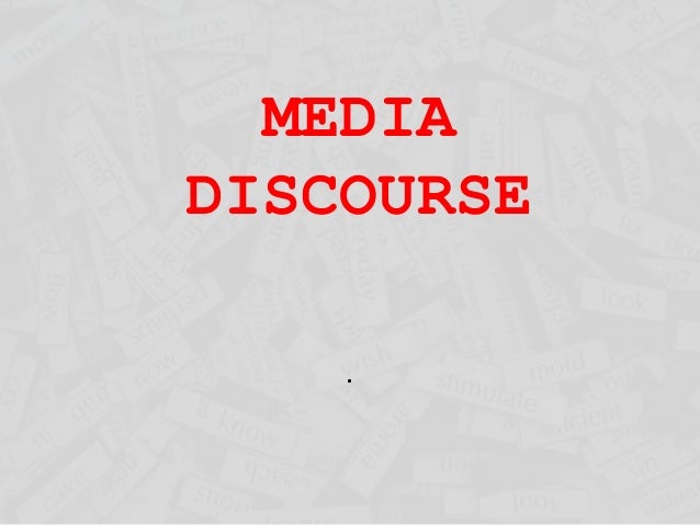 Investigating Media Discourse (Domains of Discourse)